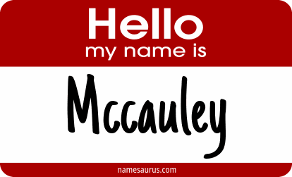 Hello my name is Mccauley png download