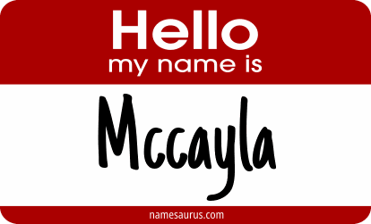 Hello my name is Mccayla png download
