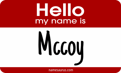 Hello my name is Mccoy png download