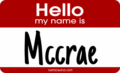 Hello my name is Mccrae png download