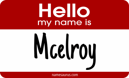 Hello my name is Mcelroy png download