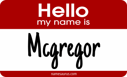 Hello my name is Mcgregor png download