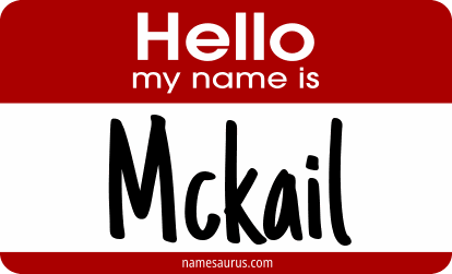 Hello my name is Mckail png download