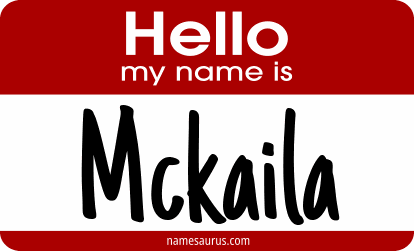 Hello my name is Mckaila png download