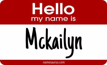 Hello my name is Mckailyn png download
