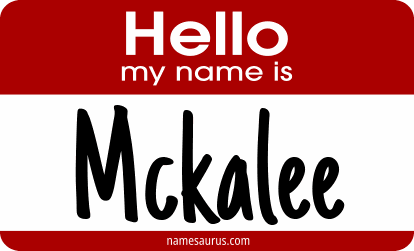 Hello my name is Mckalee png download
