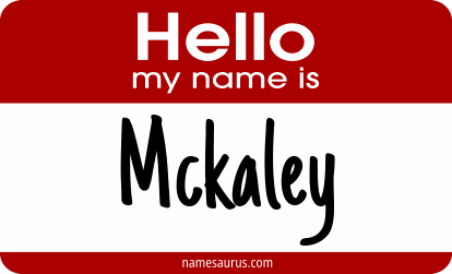 Hello my name is Mckaley png download