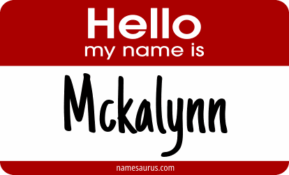 Hello my name is Mckalynn png download