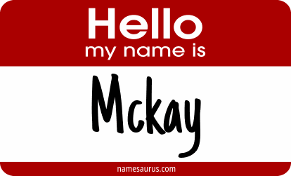 Hello my name is McKay png download