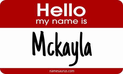 Hello my name is Mckayla png download