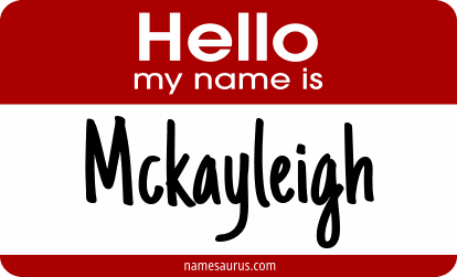 Hello my name is Mckayleigh png download