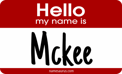 Hello my name is Mckee png download