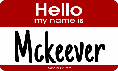 Hello my name is Mckeever png download