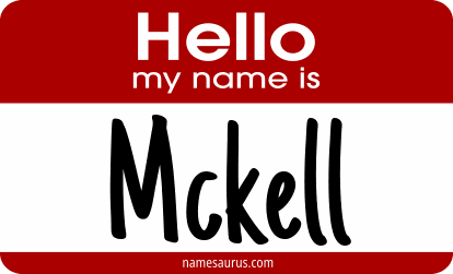 Hello my name is Mckell png download