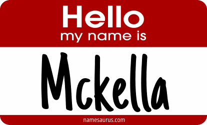 Hello my name is Mckella png download