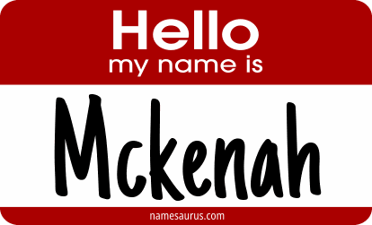 Hello my name is Mckenah png download