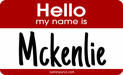 Hello my name is Mckenlie png download