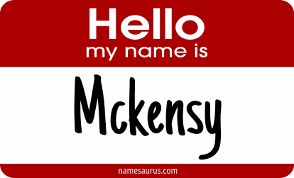 Hello my name is Mckensy png download