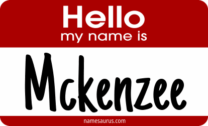 Hello my name is Mckenzee png download