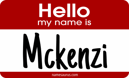 Hello my name is Mckenzi png download