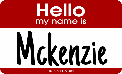Hello my name is Mckenzie png download