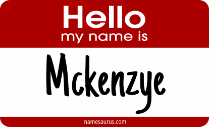 Hello my name is Mckenzye png download