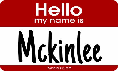 Hello my name is Mckinlee png download