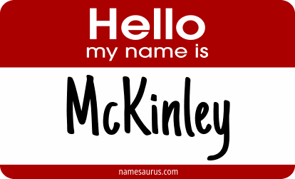 Hello my name is Mckinley png download