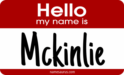 Hello my name is Mckinlie png download