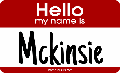Hello my name is Mckinsie png download