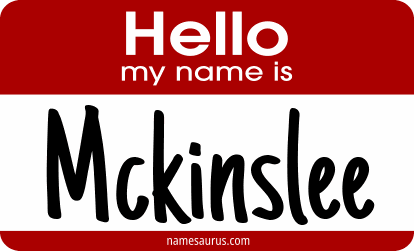Hello my name is Mckinslee png download