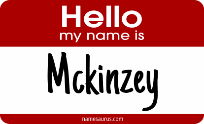 Hello my name is Mckinzey png download