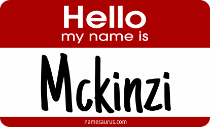 Hello my name is Mckinzi png download