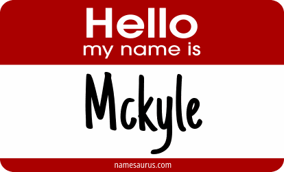 Hello my name is Mckyle png download