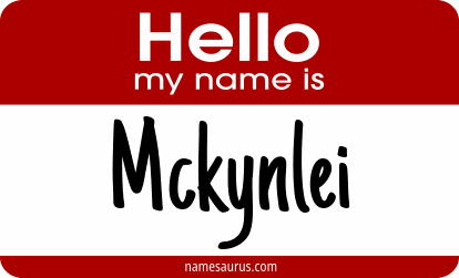 Hello my name is Mckynlei png download