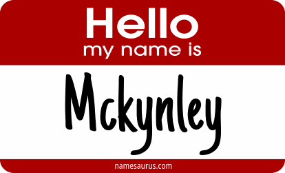 Hello my name is Mckynley png download