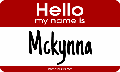 Hello my name is Mckynna png download