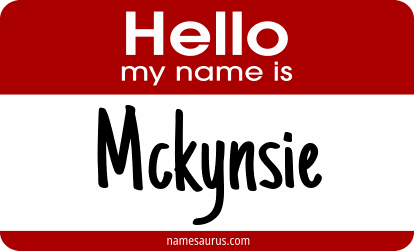 Hello my name is Mckynsie png download