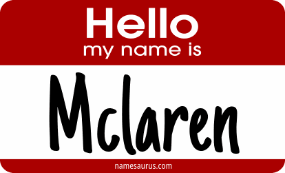 Hello my name is Mclaren png download