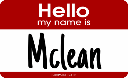 Hello my name is Mclean png download