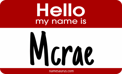Hello my name is Mcrae png download