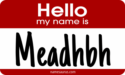 Hello my name is Meadhbh png download