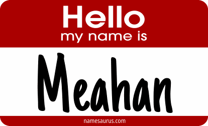 Hello my name is Meahan png download
