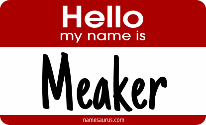 Hello my name is Meaker png download