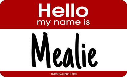 Hello my name is Mealie png download