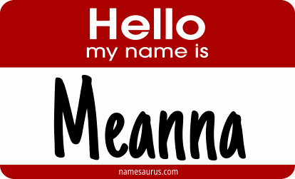 Hello my name is Meanna png download