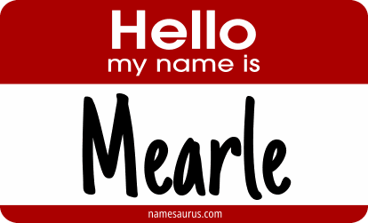 Hello my name is Mearle png download