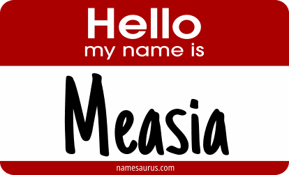 Hello my name is Measia png download
