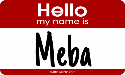 Hello my name is Meba png download
