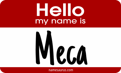 Hello my name is Meca png download